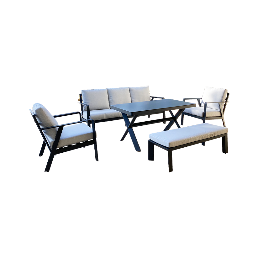 Set Buganvilla antracita