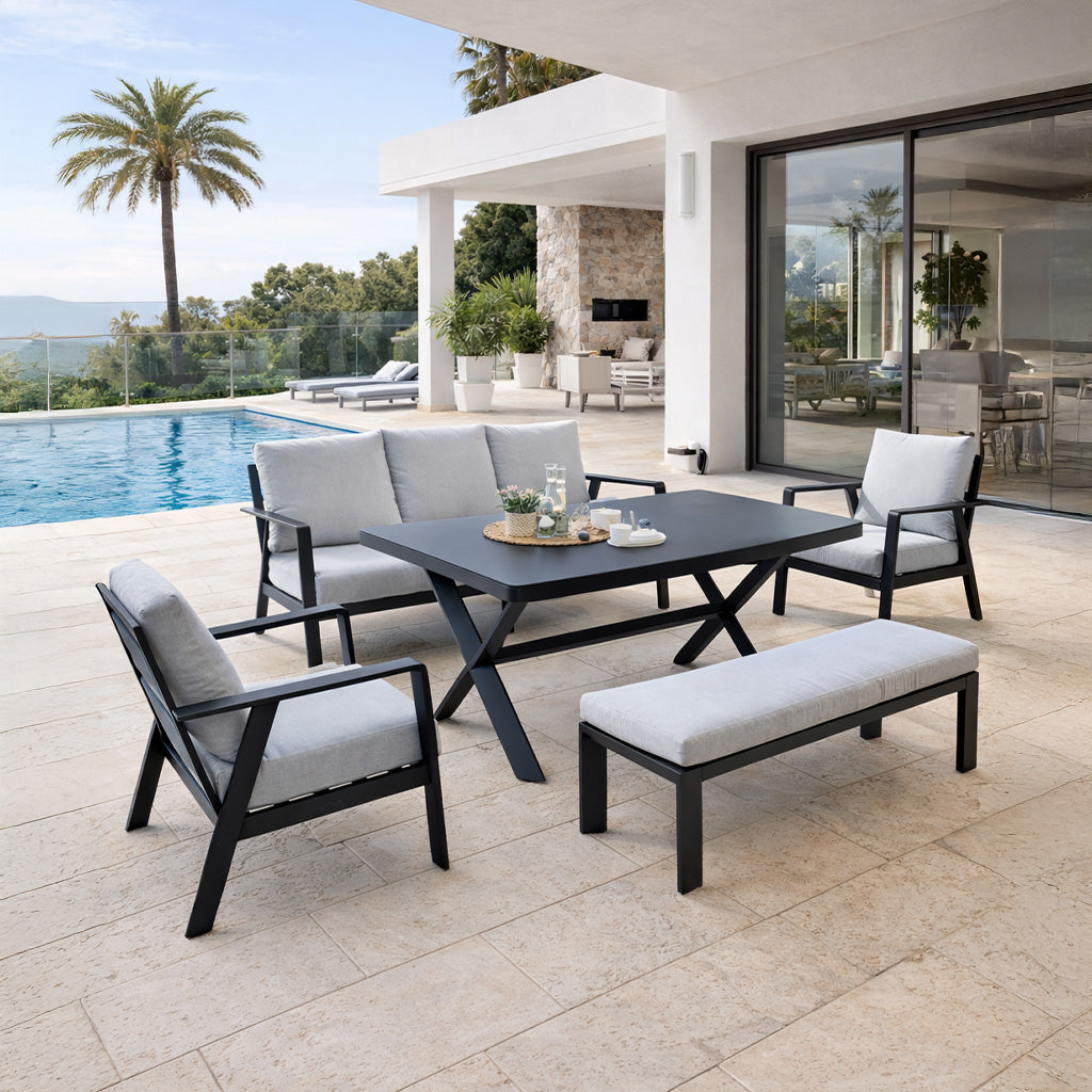 Set Buganvilla antracita