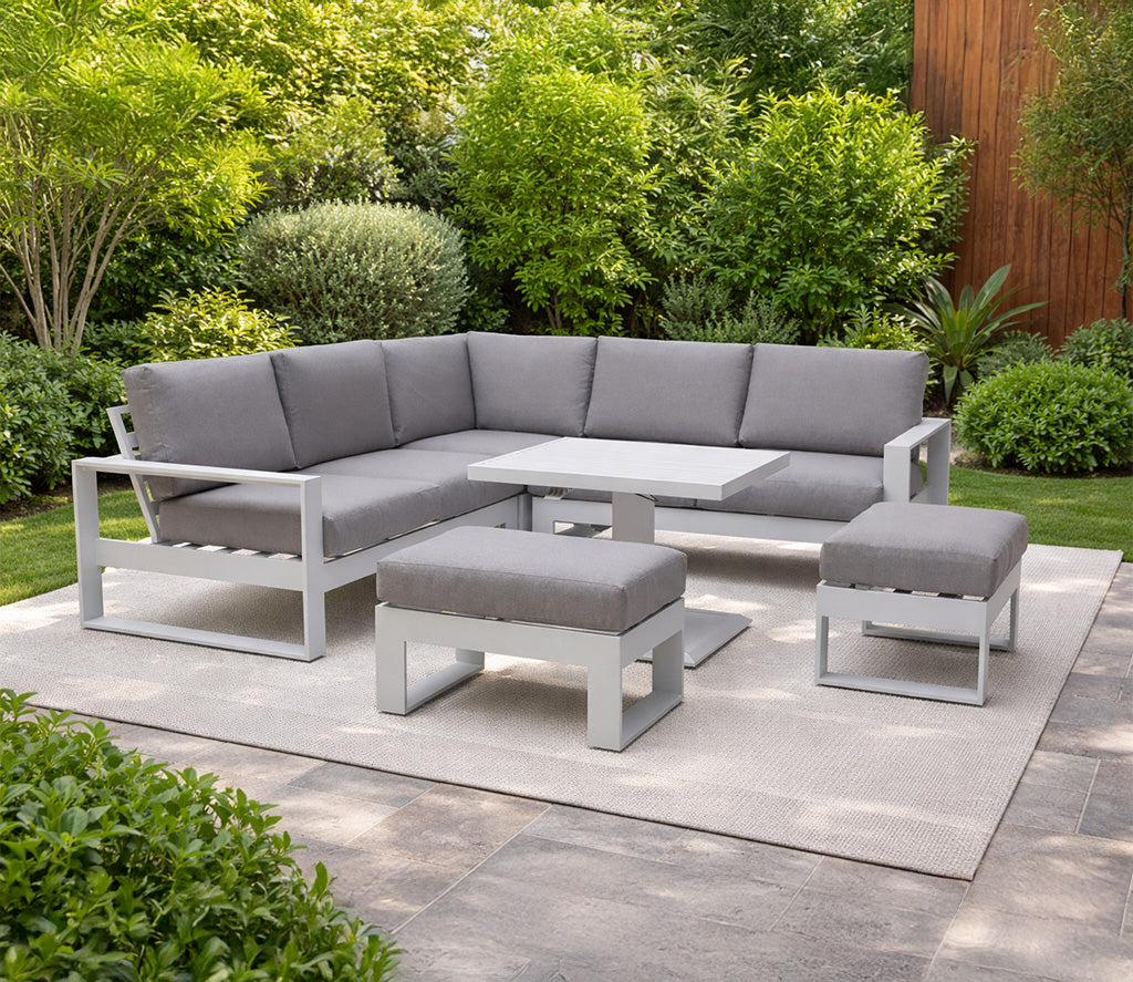 Set Hermes corner blanco