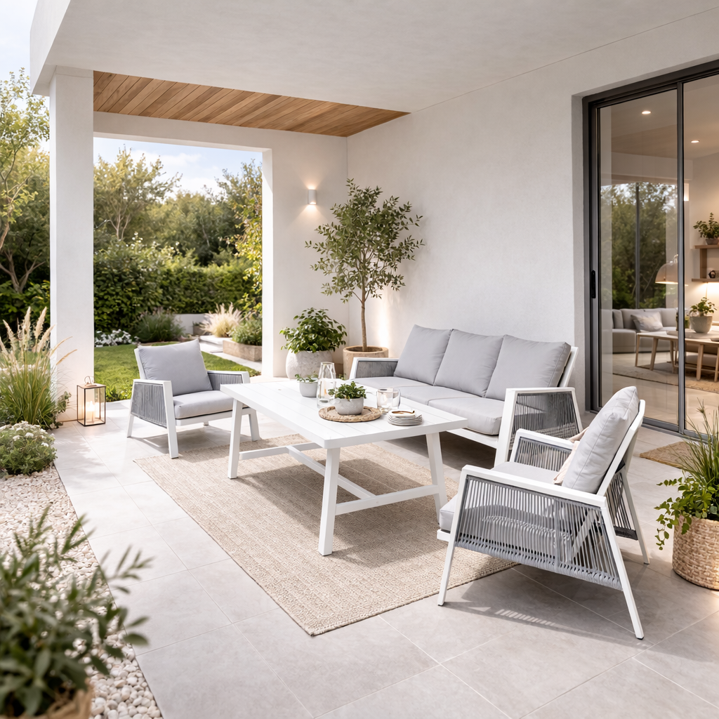 Set  Margarita blanco