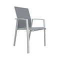 Sillón Azucena blanco/gris