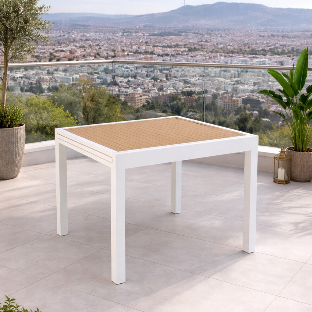 Mesa extensible Butu blanca – ENJOYTHEGARDEN