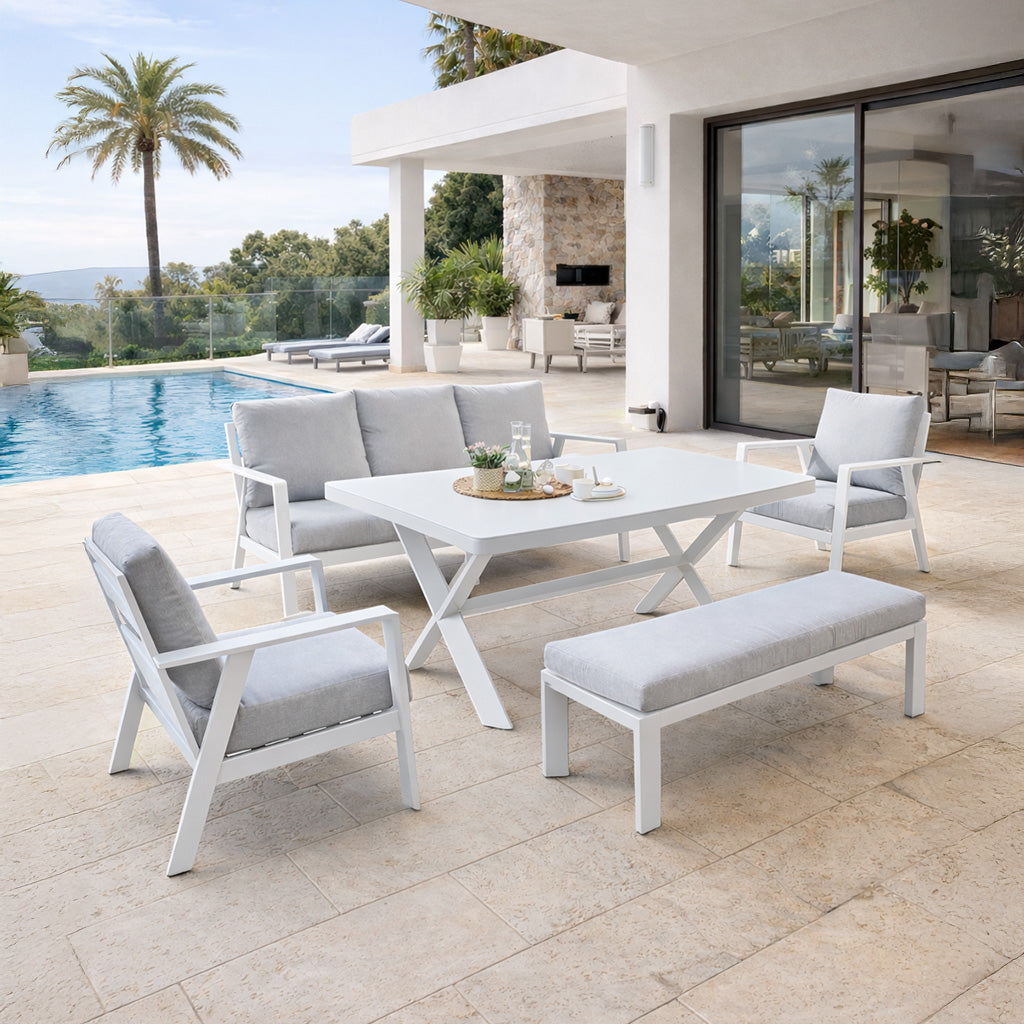 Set Buganvilla blanco